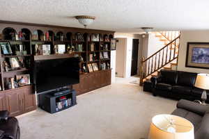 Great Room with spacious built ins