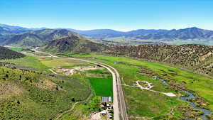 Drone / aerial view of mountains