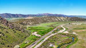 Bird's eye view of mountains