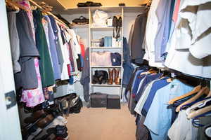 View of spacious closet