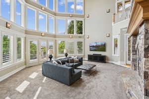 34' ceiling in great room