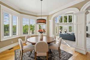 Plantation shutters provide elegant light control