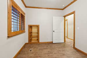 There's a secret room behind those shelves.