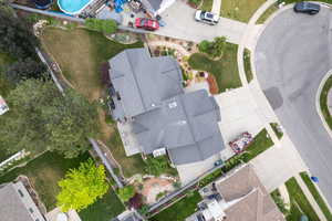 Bird's eye view of a pool