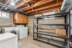 Laundry room with room for future kitchen/kitchenette