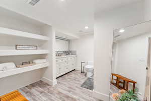 Large basement bathroom