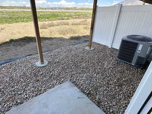 Exterior view of central AC