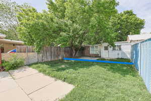 Property Line in Blue
