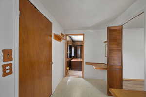 Hall with baseboards