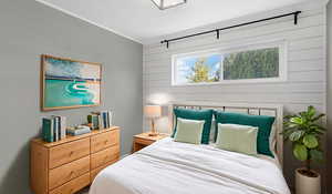 Virtually staged bedroom number 2.