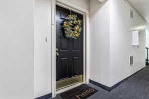 View of exterior entry