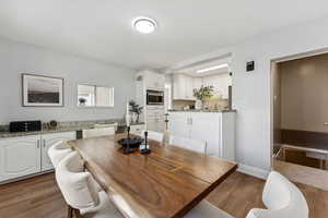 Dining room featuring wood finished floors