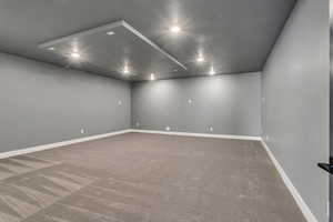 Theater room prewired for your equipment.