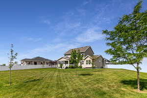 View of front of home with stucco siding
