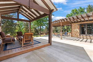 New covered deck with stunning views