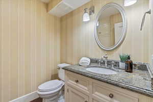 Main level powder bath