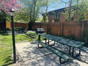 View of shared BBQ area