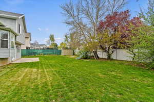 View of yard with a playground