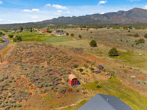 View of rural area with a mountain backdrop