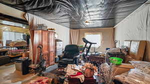 View of below grade area