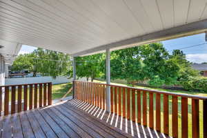 View of wooden terrace