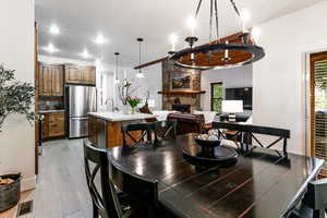 Open floor plan and freshly painted throughout
