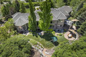 View from above of property