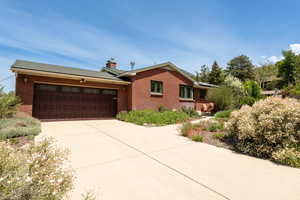 South facing driveway