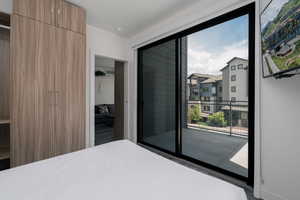 Bedroom with access to outside