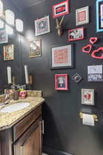 Bathroom featuring vanity