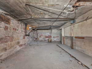 View of unfinished basement