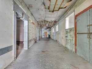 View of below grade area