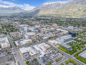 View of urban area featuring mountains