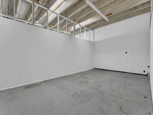 Garage with baseboards