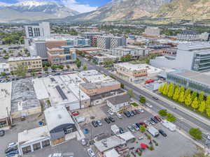 View of urban area with mountains