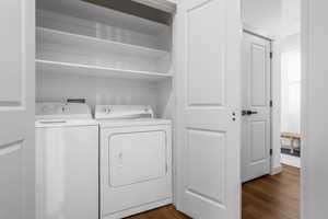 Apartment laundry.