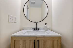 Powder 1/2 Bathroom with vanity