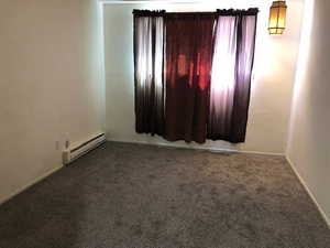Bedroom with New carpet & New window & New paint  & New window curtains