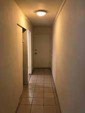 Long Hallway to enter the house