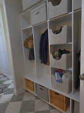Mudroom with baseboards