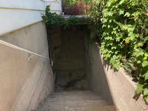 Basement entrance. Additional entrance inside from kitchen