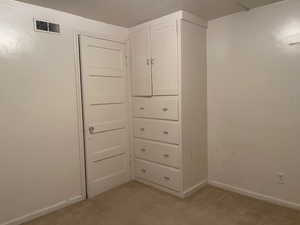 View of closet in bedroom