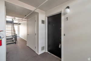 Hall with baseboards