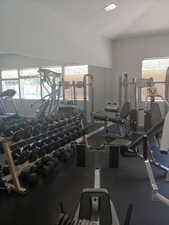 View of exercise room
