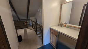 Bathroom featuring vanity