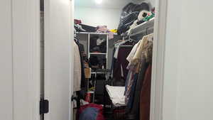View of spacious closet
