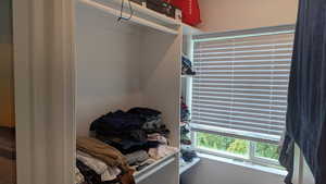 View of spacious closet