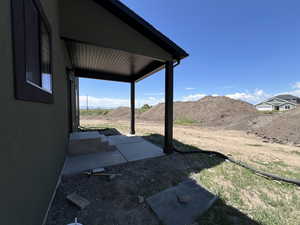 View of yard featuring a patio