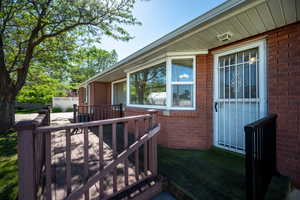 Rear entry off kitchen and deck
