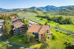 Bird's eye view of mountains
